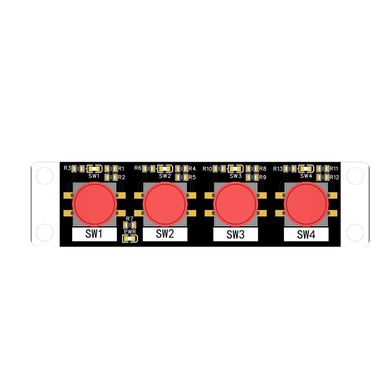 四位轻触按键模组(1-4位按键)